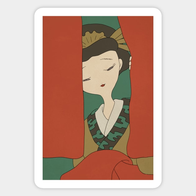 Oiran Sticker by Tasoya Maro